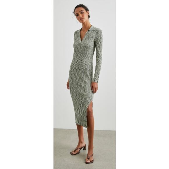 Rails Ribbed Luciana Collared Midi Dress - Picture 1 of 14